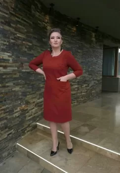 Rochie 801 teracota Viada imagine