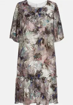 Rochie 904 imprimata verde Viada imagine