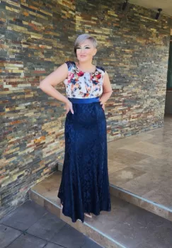 Rochie 991 inflorata Fany Lux imagine