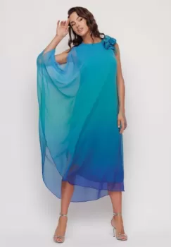 Rochie EV1MZ4207 degrade verde Mizar imagine