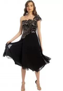 Rochie gala neagra Mizar imagine
