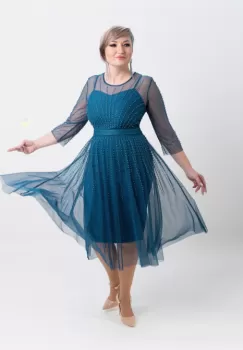 Rochie T116 petrol imagine