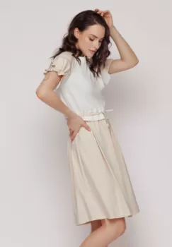 Rochie US4MZ4206 crem Mizar imagine