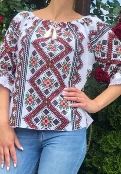 Bluza stilizata cu motive traditionale Daniela 13 imagine