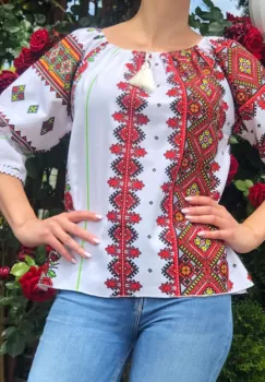Bluza stilizata cu motive traditionale Daniela 14 imagine