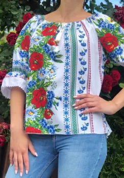 Bluza stilizata cu motive traditionale Daniela 15 imagine