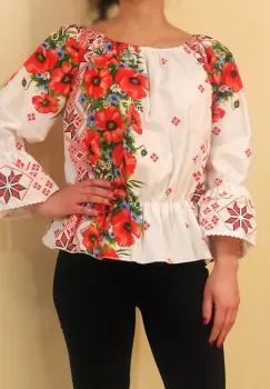 Bluza stilizata cu motive traditionale Daniela 5 imagine