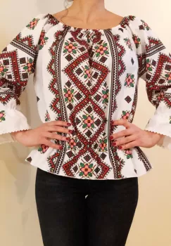Bluza stilizata cu motive traditionale Daniela 6 imagine