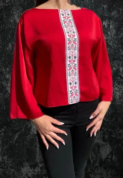 Bluza stilizata cu motive traditionale Ionica imagine