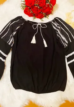 Bluza stilizata cu motive traditionale - Margareta 4 (copiaza) imagine
