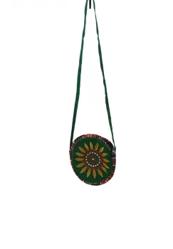 Geanta stilizata cu motive traditionale cu floare 2 imagine