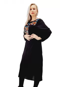 Rochie Brodata Traditional Atena 3 imagine