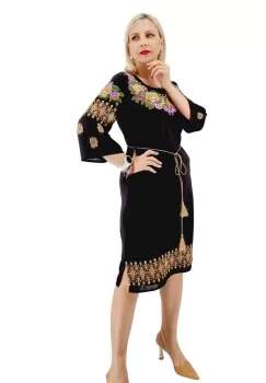 Rochie Brodata Traditional Atena 4 imagine