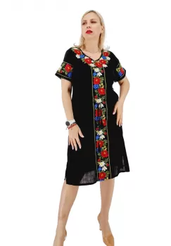Rochie Brodata Traditional Atena 5 imagine