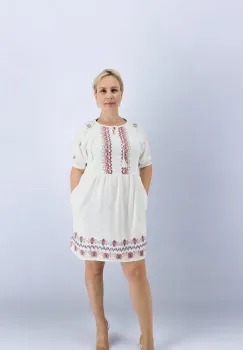 Rochie Dama cu Broderie Agripina imagine