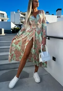 Rochie Dama Satin Fantina 2 imagine