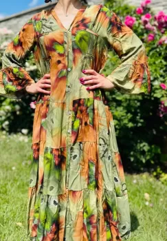 Rochie de vara midi Ella 5 imagine