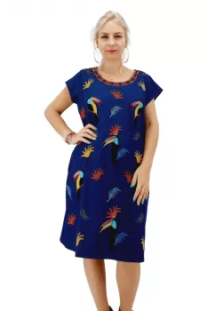 Rochie din Denim traditionala Sanda 54 imagine