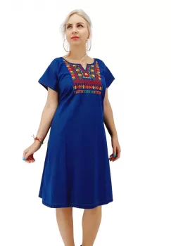 Rochie din Denim traditionala Sanda 55 imagine