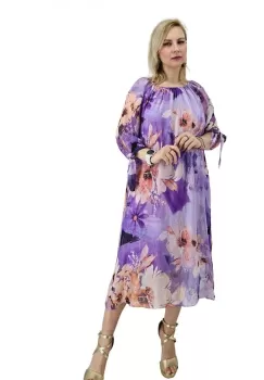 Rochie dreapta din matase Mariana 14 imagine