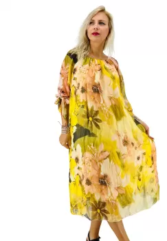 Rochie dreapta din matase Mariana 4 imagine