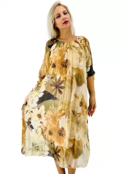 Rochie dreapta din matase Mariana 6 imagine