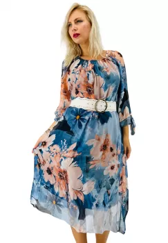 Rochie dreapta din matase Mariana 8 imagine