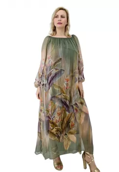 Rochie dreapta din matase Mariana 9 imagine