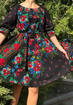 Rochie eleganta Bujori 3 imagine