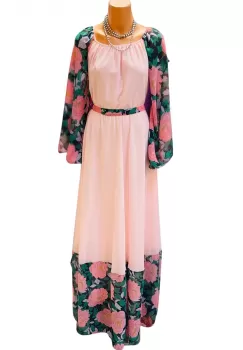 Rochie eleganta cu motive florale Florinela 18 imagine