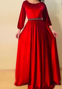 Rochie eleganta din catifea Cati 3 imagine