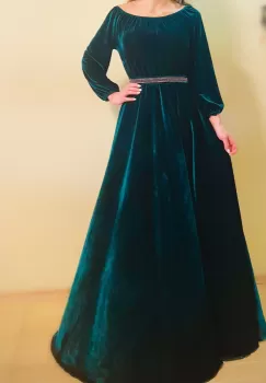 Rochie eleganta din catifea Cati 4 imagine