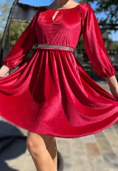 Rochie eleganta din catifea Cati imagine