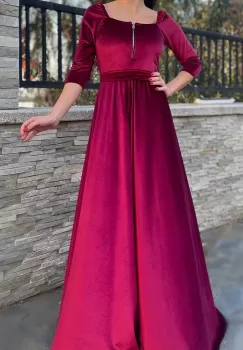 Rochie eleganta din catifea Ecaterina 2 imagine