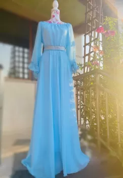 Rochie eleganta lunga Gratiela 3 imagine