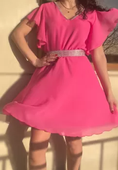 Rochie Eleganta Scurta din voal Victorita imagine