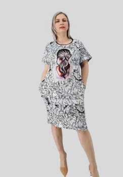 Rochie lejera de vara Paulita ( diferinte imprimeuri de vara ) imagine