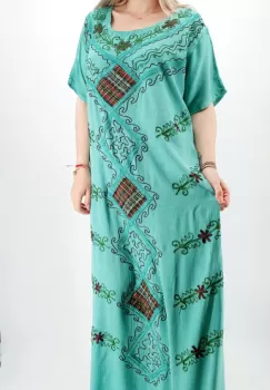 Rochie Lunga Brodata Miuta 29 imagine