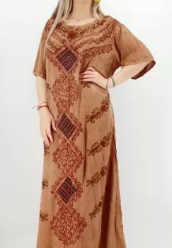 Rochie Lunga Brodata Miuta 52 imagine