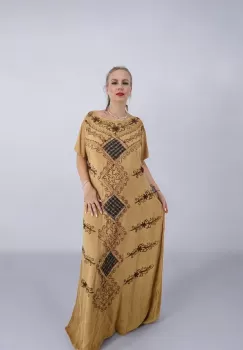 Rochie Lunga Brodata Miuta 79 imagine