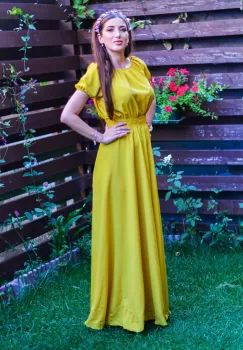 Rochie Lunga Galbena - Gabi imagine