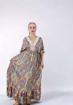 Rochie lunga satinata Sephora imagine