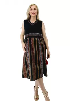 Rochie midi brodata Sanzi 3 imagine