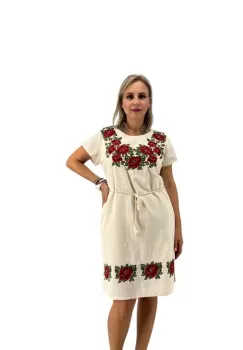 Rochie Traditionala cu broderie Iris 2 imagine