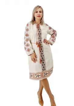 Rochie Traditionala cu broderie Iris 2 imagine