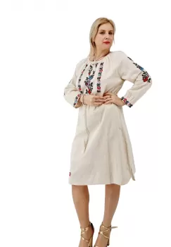 Rochie Traditionala cu broderie Iris 5 imagine