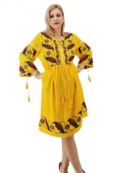 Rochie Traditionala cu broderie Lidia 2 imagine