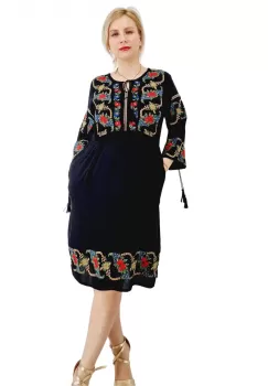 Rochie Traditionala cu broderie Lidia 4 imagine