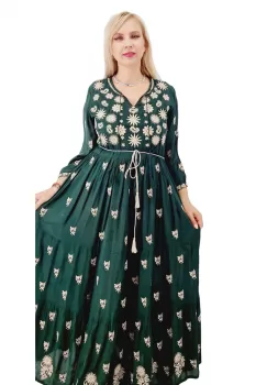 Rochie Traditionala cu broderie Sara 10 imagine