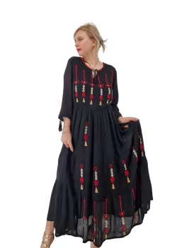 Rochie Traditionala cu broderie Sonora imagine